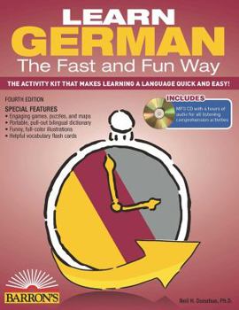 Paperback Learn German the Fast and Fun Way with Online Audio [With German-English and MP3] Book