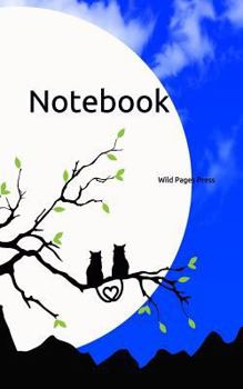 Paperback Notebook: Silhouette Clouds Cat Sky Fantasy Fairy Tale Tales Cloud Skies Book