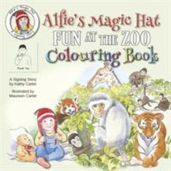 Paperback Alfie's Magic Hat - Fun at the Zoo Colouring Book