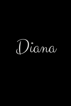 Paperback Diana: notebook with the name on the cover, elegant, discreet, official notebook for notes Book