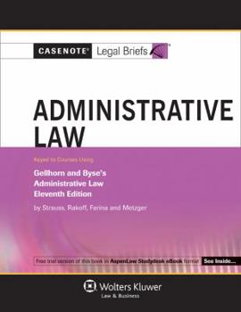 Paperback Administrative Law: Keyed to Courses Using Gellhorn and Byse's Administrative Law Book