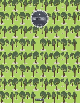 ZMUDACE Notizbuch Punktraster: in DIN A4 Softcover ZP163 B�ume Muster 156 leere gepunktete Seiten mit pers�nlichem Register + Seitenzahlen Zeichenbuch, Skizzenbuch, Dot Grid Notebook, Malbuch, Notizhe