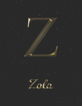 Paperback Zola: 1 Year Daily Planner (12 Months) - Yellow Gold Effect Letter Z Initial First Name - 2020 - 2021 - 365 Pages for Planni Book