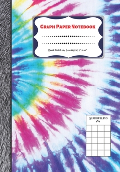 Paperback Graph Paper Notebook: Quad Ruled 4x4 - 110 Pages - 7" x 10" Squared Graphing Paper * Blank Notebook * Grid Paper * Softback ...(Composition Book