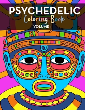 Paperback Psychedelic Coloring Book For Adults: Volume: 1 Book