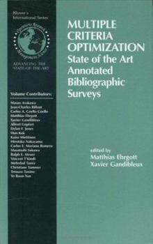 Hardcover Multiple Criteria Optimization: State of the Art Annotated Bibliographic Surveys Book