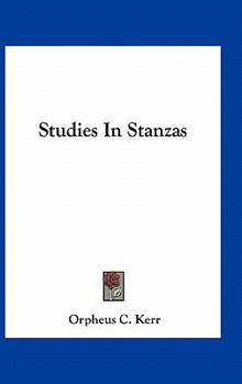 Paperback Studies In Stanzas Book