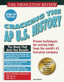 Paperback Cracking the AP U.S. History 1998-99 Edition Book