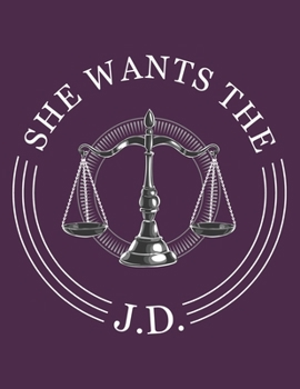 Paperback She Wants The JD: Single Subject Notebook Book