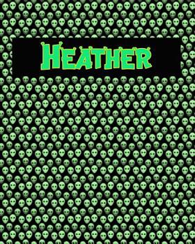 Paperback 120 Page Handwriting Practice Book with Green Alien Cover Heather: Primary Grades Handwriting Book