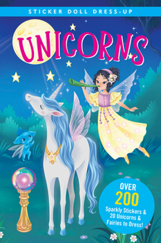 Paperback Unicorns Sticker Doll Dress-Up Book