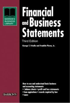 Paperback Financial and Business Statements Book