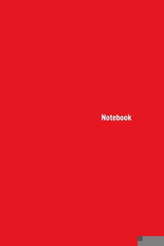 Paperback Notebook: Red College Ruled Notebook, Journal Book