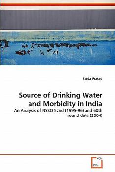 Paperback Source of Drinking Water and Morbidity in India Book