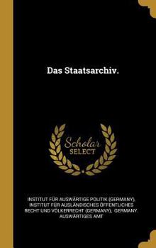 Hardcover Das Staatsarchiv. [German] Book