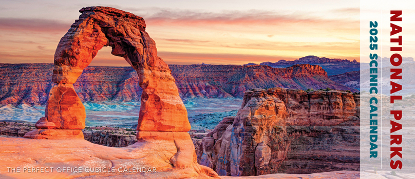 Calendar National Parks 2025 Panoramic 15 X 6.5 Wall Calendar Book
