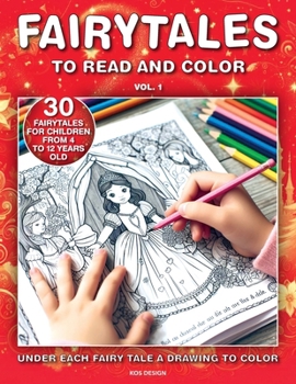 Paperback Fairy Tales To Read And Color: Coloring Animals, Birds, Fairies, Mermaids, Rainbows For Boys And Girls Coloring And Reading Book For Toddlers And Pre Book