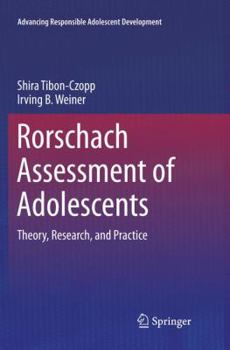 Paperback Rorschach Assessment of Adolescents: Theory, Research, and Practice Book