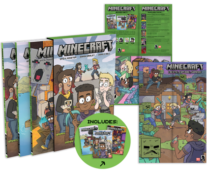 Paperback Minecraft Boxed Set (Graphic Novels) Book