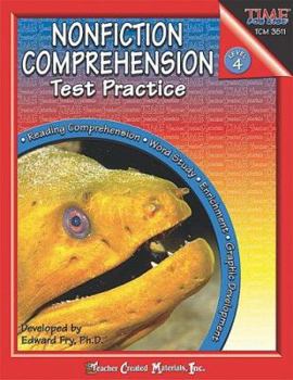 Paperback Nonfiction Comprehension Test Practice, Level 4 Book
