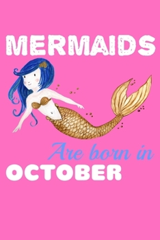 Paperback Mermaids Are Born In October: Comic Book Notebook Paper Book