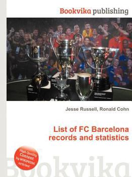 Paperback List of FC Barcelona Records and Statistics Book