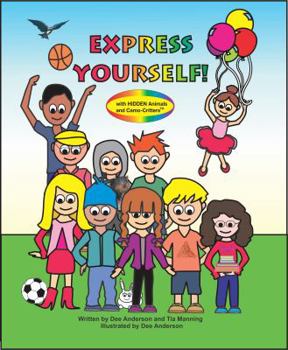 Paperback Express Yourself with Hidden Animals and Camo-Critters Book