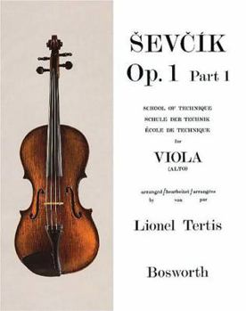 Paperback Sevcik for Viola - Opus 1, Part 1: School of Technique Book