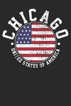 Paperback Notebook: Chicago Vintage Dot Grid 6x9 120 Pages Book