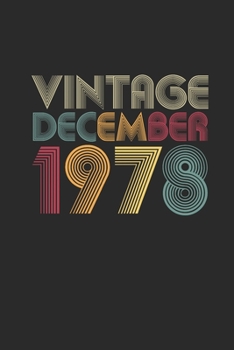 Vintage December 1978: Dotted Bullet Notebook –  41 years old Birthday Gift or 41st Anniversary Gift Idea