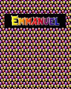 Paperback 120 Page Handwriting Practice Book with Colorful Alien Cover Emmanuel: Primary Grades Handwriting Book