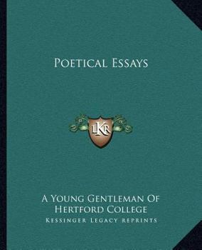 Paperback Poetical Essays Book
