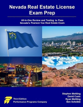 Paperback Nevada Real Estate License Exam Prep: All-in-One Review and Testing to Pass Nevada's Pearson Vue Real Estate Exam Book