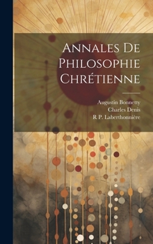 Hardcover Annales De Philosophie Chrétienne Book