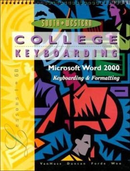 Spiral-bound College Keyboarding, Microsoft Word 2000, Lessons 1-60: Text/Data Disk Package Book