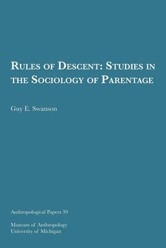 Paperback Rules of Descent: Studies in the Sociology of Parentage Volume 39 Book
