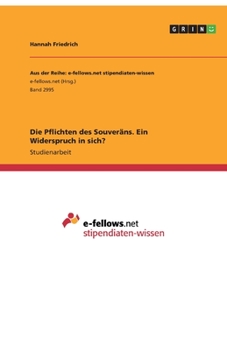 Paperback Die Pflichten des Souveräns. Ein Widerspruch in sich? [German] Book