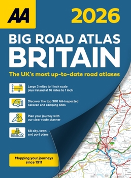 Paperback AA Big Road Atlas Britain 2026 Book