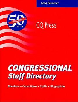 Paperback Congressional Staff Directory 2009/Summer (Congressional Staff Directory Summer) Book