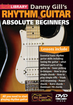 Paperback Danny Gill's Rhythm Guitar for Absolute Beginners Book
