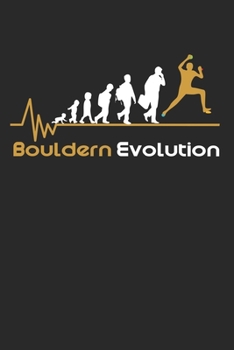 Bouldern Evolution: Notebook/Colouring book/Organizer/DiaryBlank pages/6x9 inch