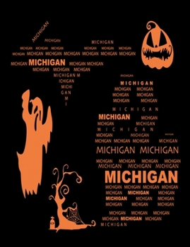 Paperback Michigan: Journal Composition Notebook 7.44" x 9.69" 100 pages 50 sheets Book