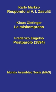 Hardcover Respondo al V. I. Zasuli&#265; [Esperanto] Book