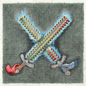 Vinyl Flaming Swords Book