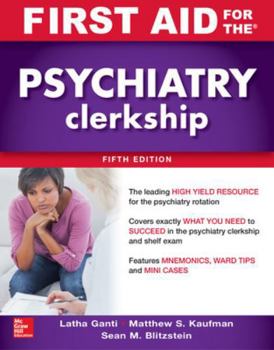 Paperback First Aid for the Psychiatry Clerkship, Fifth Edition Book