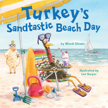 Hardcover Turkey's Sandtastic Beach Day Book