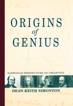 Hardcover Origins of Genius: Darwinian Perspectives on Creativity Book