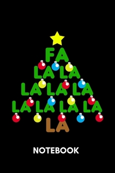 Paperback Falalalala - Notebook: Christmas Tree Book