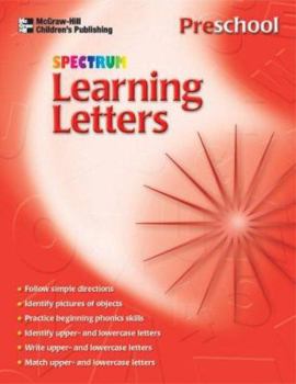 Paperback Spectrum Learning Letters (Spectrum Preschool Series) Book