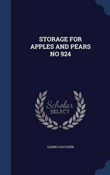 Hardcover Storage for Apples and Pears No 924 Book